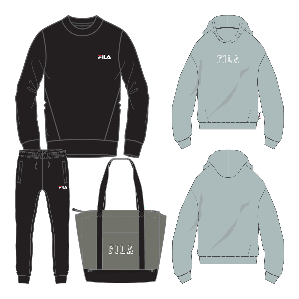 【予約販売】【12月中旬以降発送予定】フィラ FILA 2025年新春福袋 4点セット メンズ 44 ...