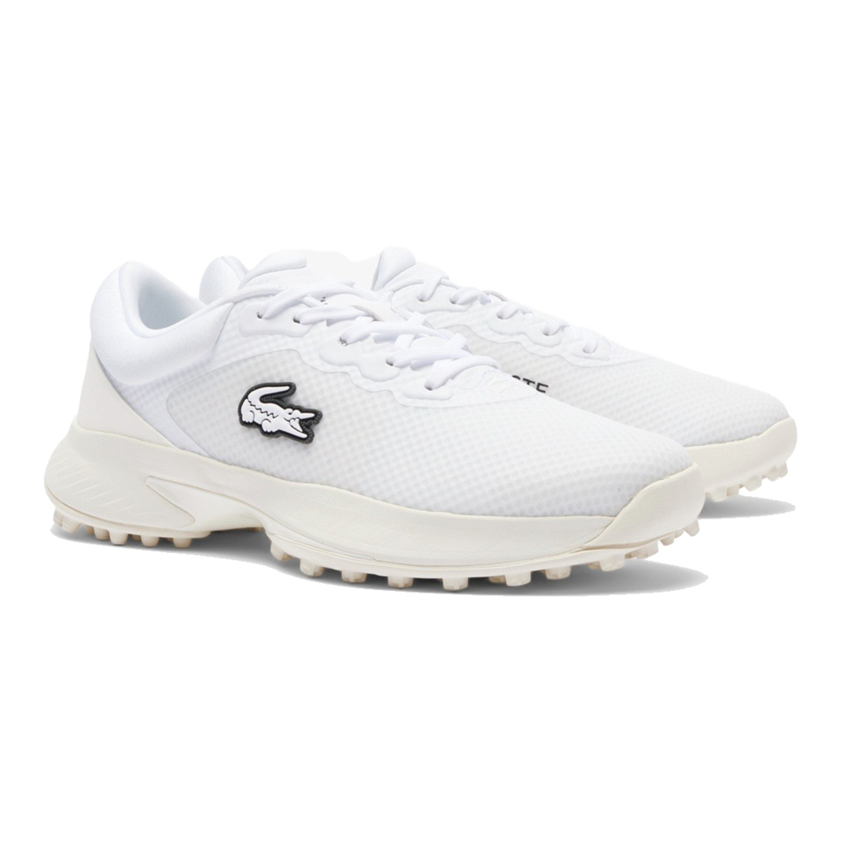 Lacoste レディース ゴルフパンツ ホワイト LACOSTE】レディース ゴルフパンツ クロップドパンツ - メルカリ