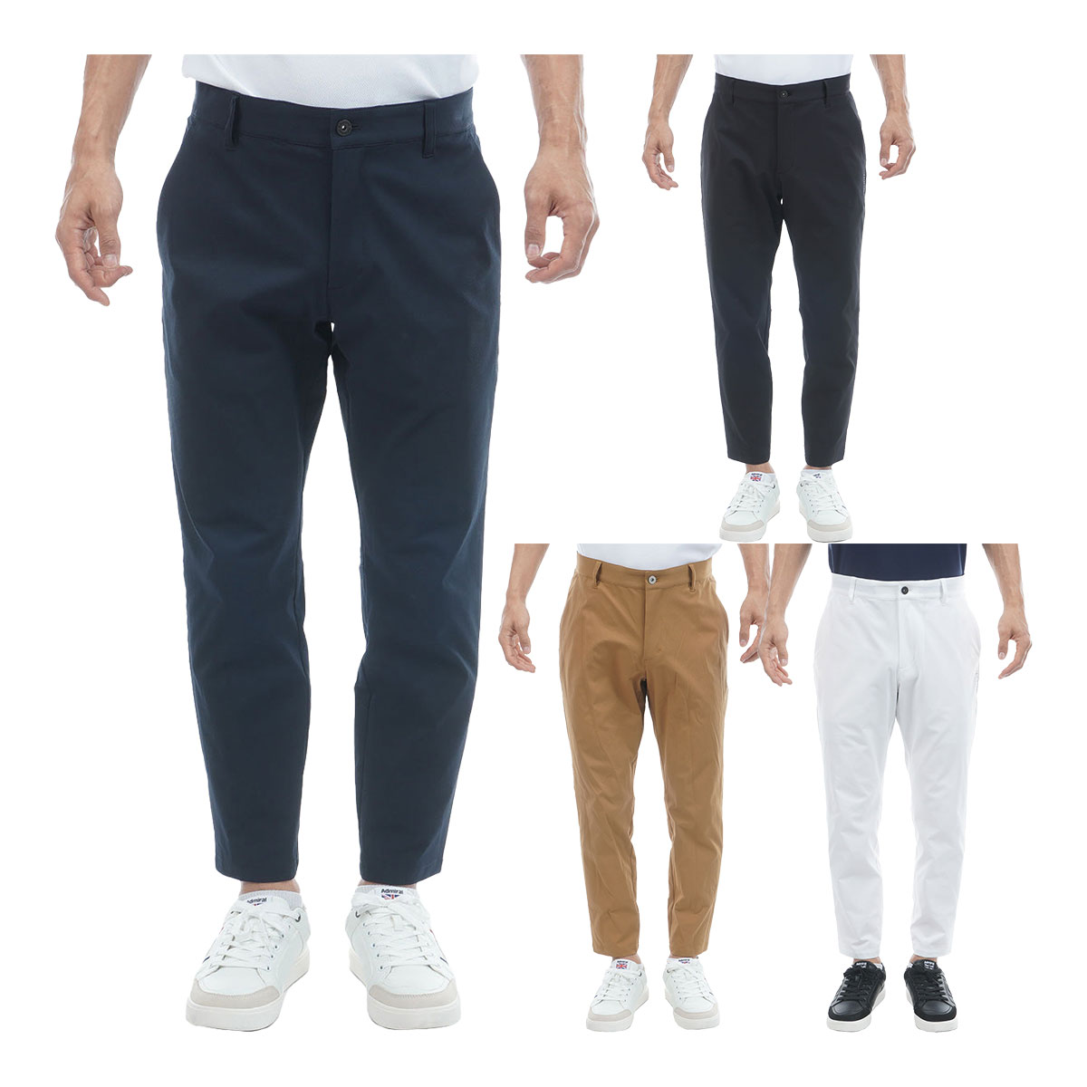 アドミラル ゴルフ ロングパンツ 9分丈 ドライメッシュ アンクルパンツ メンズ ADMA629 ゴルフウェア ボトムス アンクル丈 2026年春夏モデル Admiral Golf