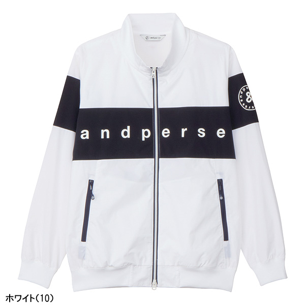 and per se（アンパスィ） 長袖 フルジップブルゾン ストレッチ エ