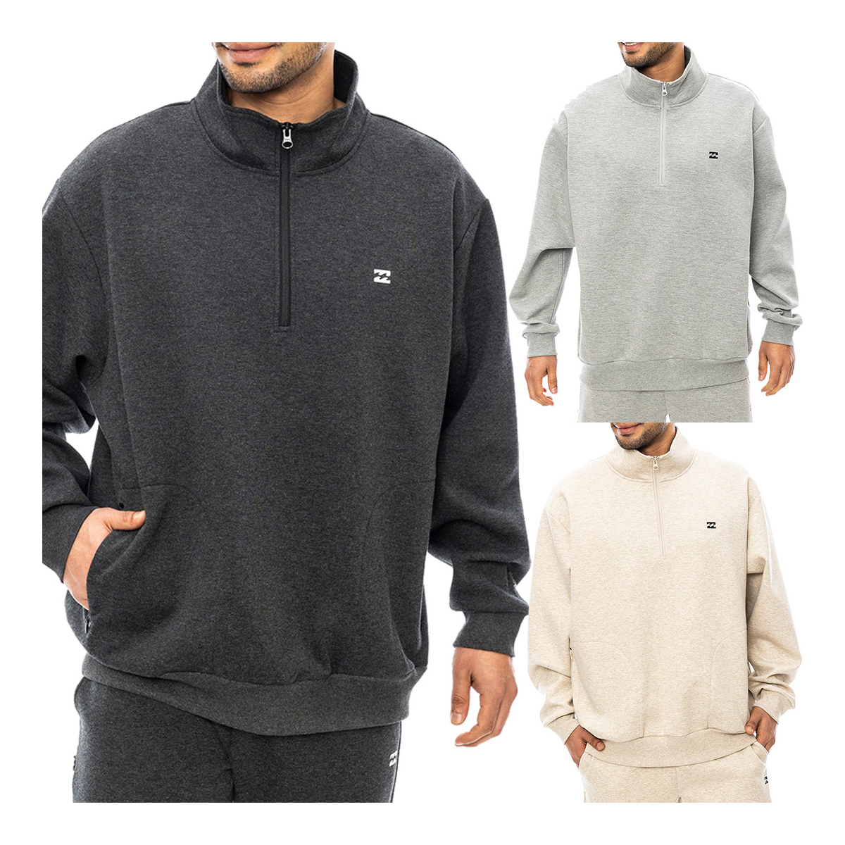 ビラボン BILLABONG 長袖 ハーフジップ スウェットジャケット ウェーヴレイヤー メンズ BE012016 トップス 2024年秋冬モデル WAVE LAYER HALF ZIP 軽量 撥水