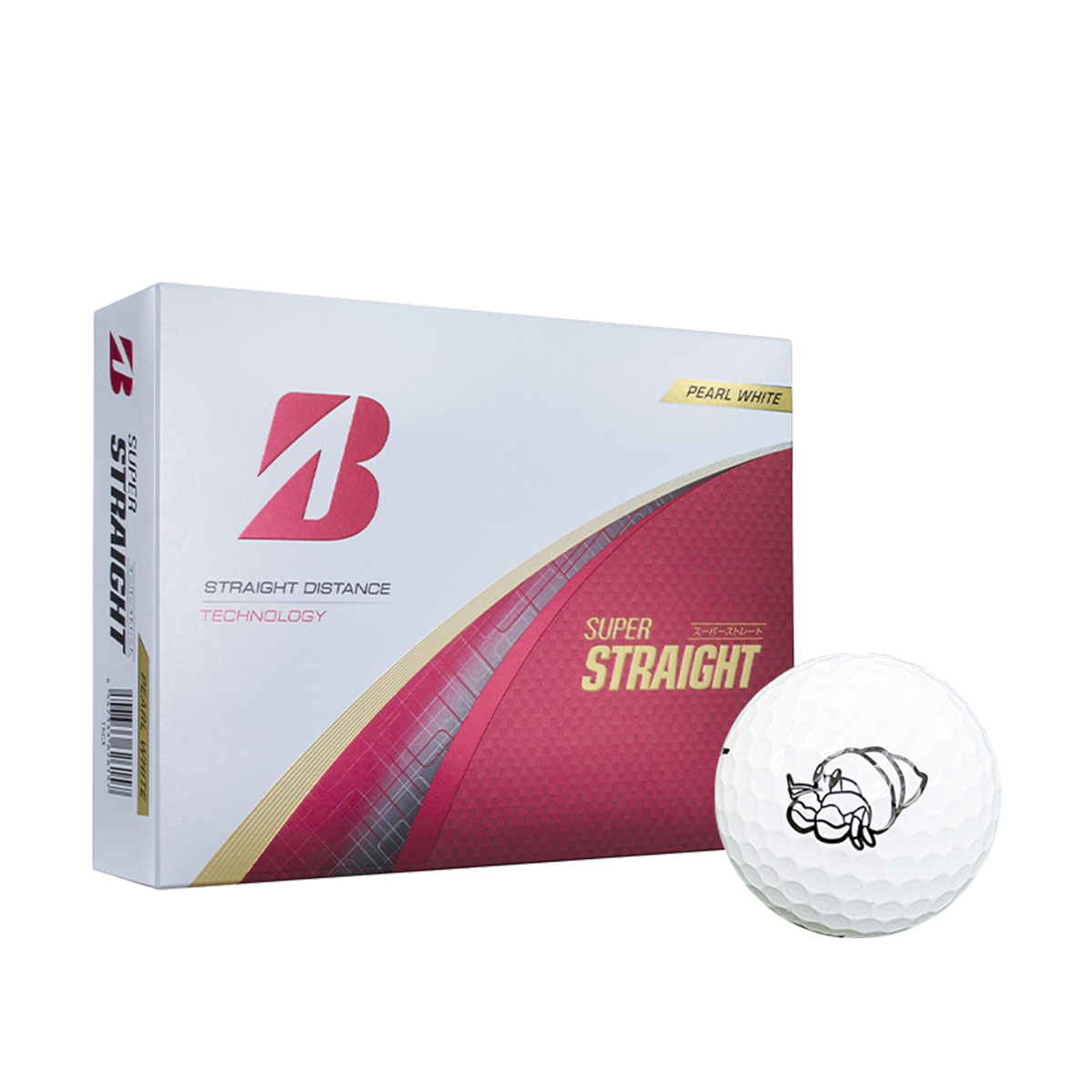 �u���a�X�g�� �S���t �S���t�{�[�� SUPER STRAIGHT 1�_�[�X�i12�����j PAGURISTA CLUB LOGO 2025�N���f�� BRIDGESTONE GOLF [�X�[�p�[�X�g���[�g]