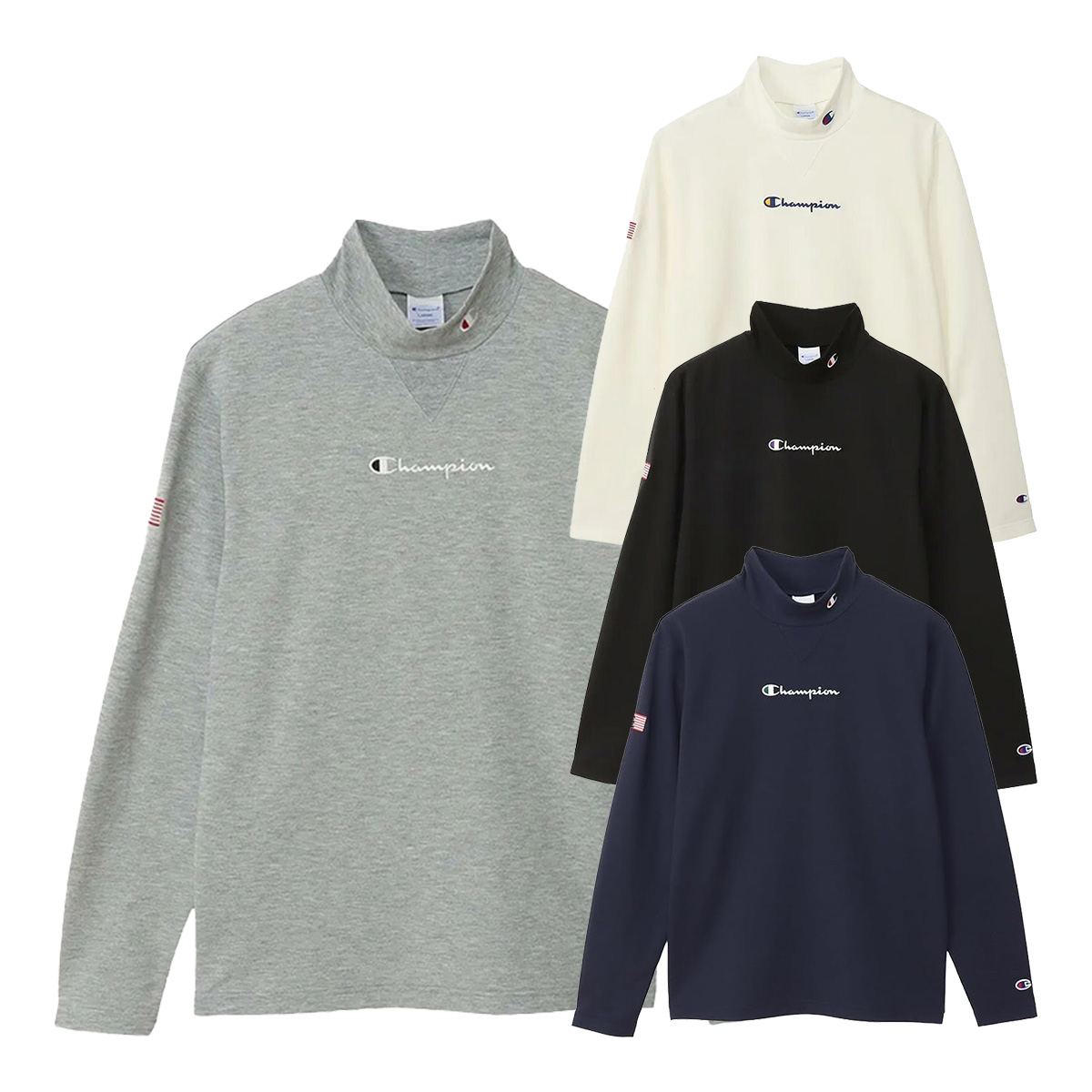 チャンピオン メンズ モックネックシャツ 長袖 ゴルフ M オフホワイト 大人気,格安 チャンピオン メンズ モックネックシャツ 長袖 ゴルフ M オフホワイト 大人気,格安