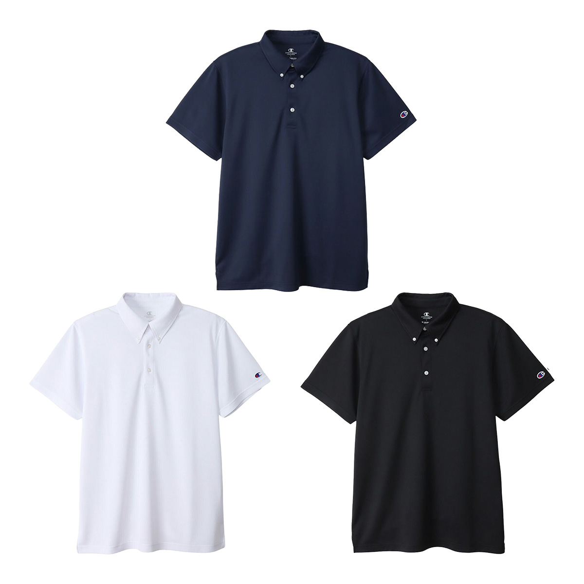 Champion（チャンピオン） 半袖 ボタンダウンポロシャツ メンズ C3