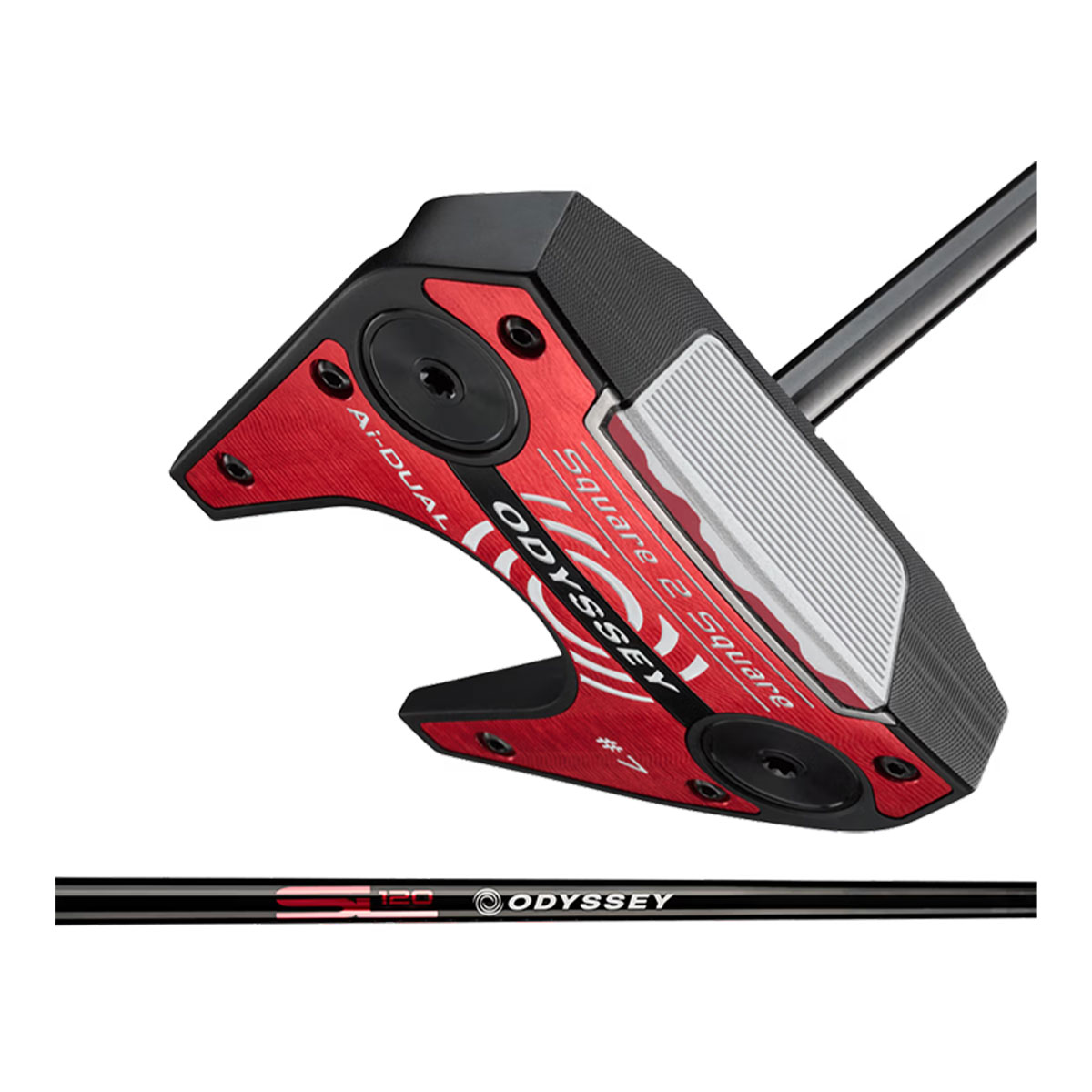 オデッセイ Ai-DUAL Square 2 Square #7 パター STROKE LAB 120 BLACK シャフト 2026年モデル ODYSSEY GOLF[日本仕様][ODYSSEY][エーアイデュアル]