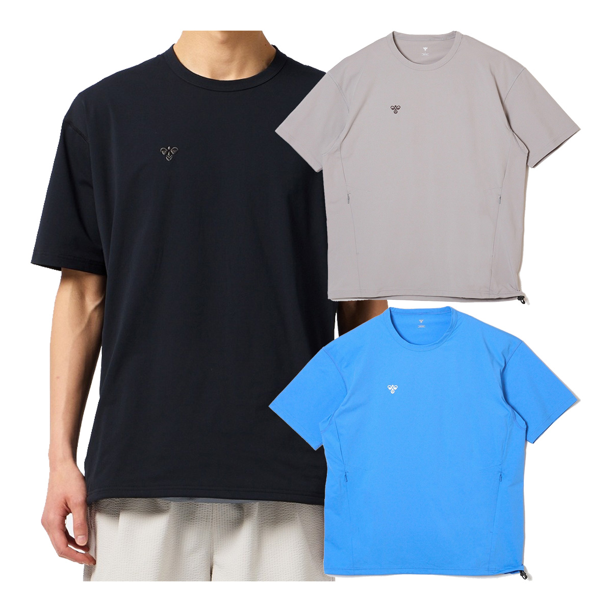ヒュンメル hummel 半袖 Tシャツ PLAY UVカット半袖Tシャツ メンズ HAP4239 ウェア シャツ スポーツ トレーニングウェア タウンユース 2026年春夏モデル | hummel
