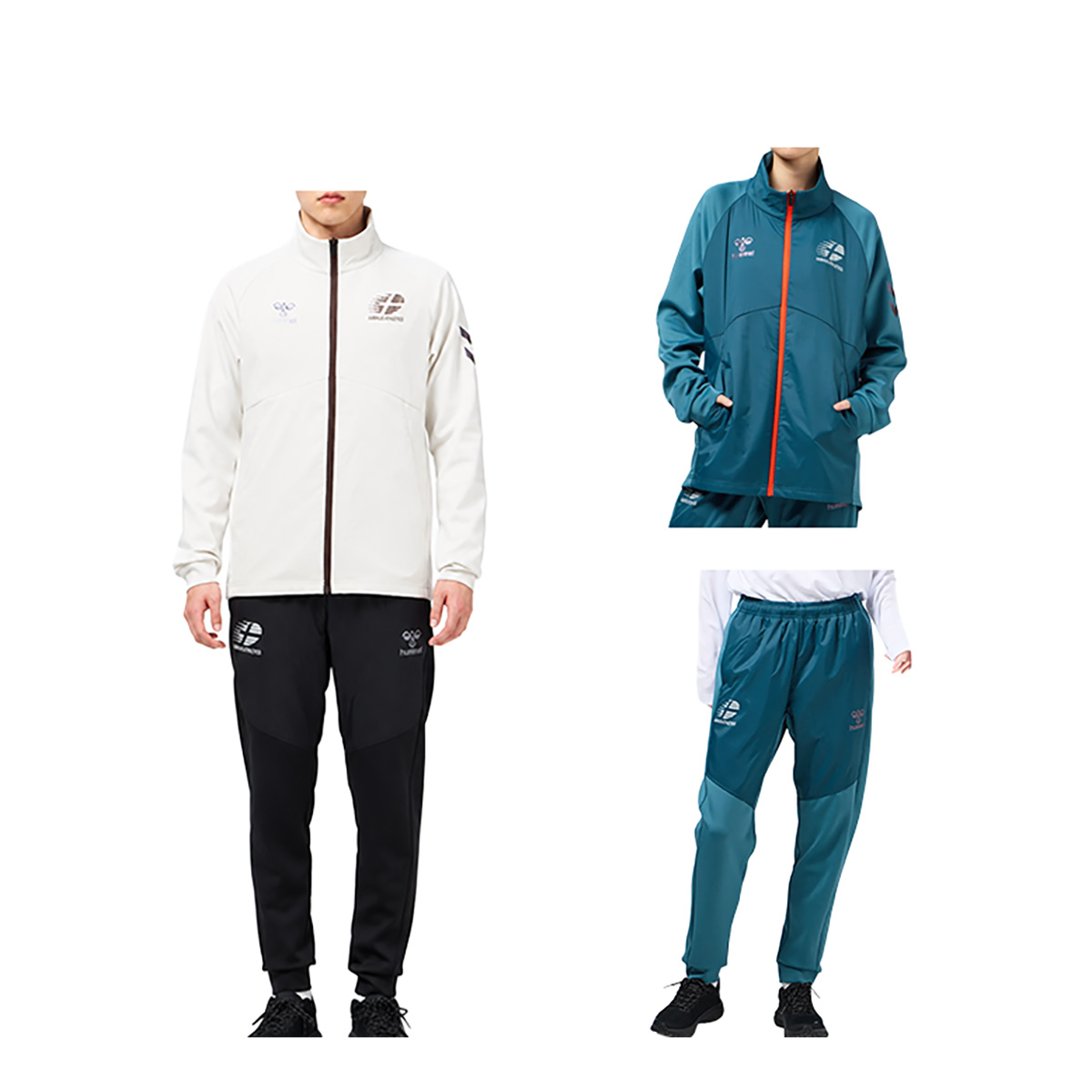 ヒュンメル ジャージ セットアップ 上下セット ストレッチニット ウーブン ハイブリッド ジャケット+パンツ HAT2151／HAT2151P hummel 2026年秋冬モデル