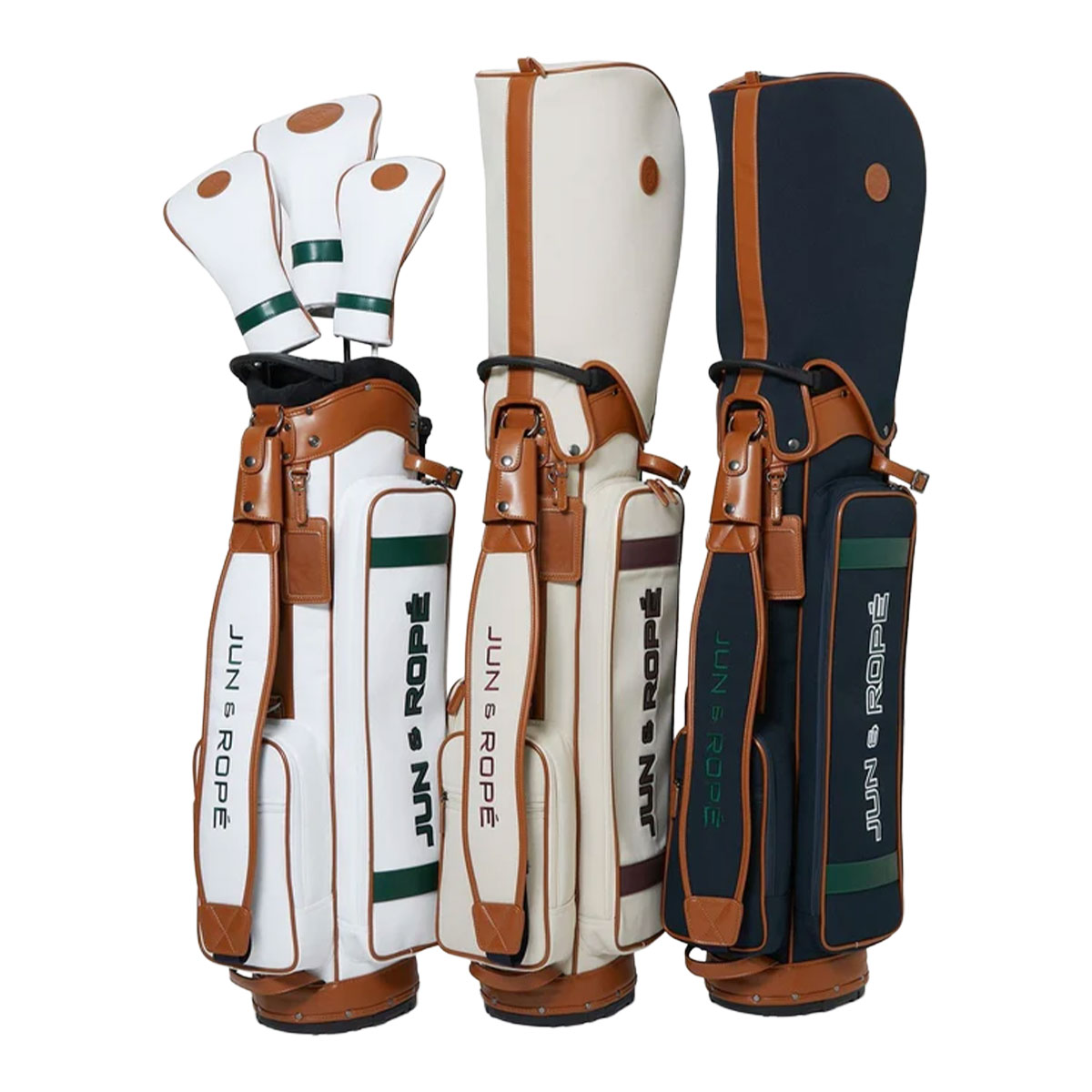 ジュンロペ ゴルフ JUN&ROPE'（ジュンアンドロペ） ゴルフ 8.5型 合皮コンビ使い カレッジ