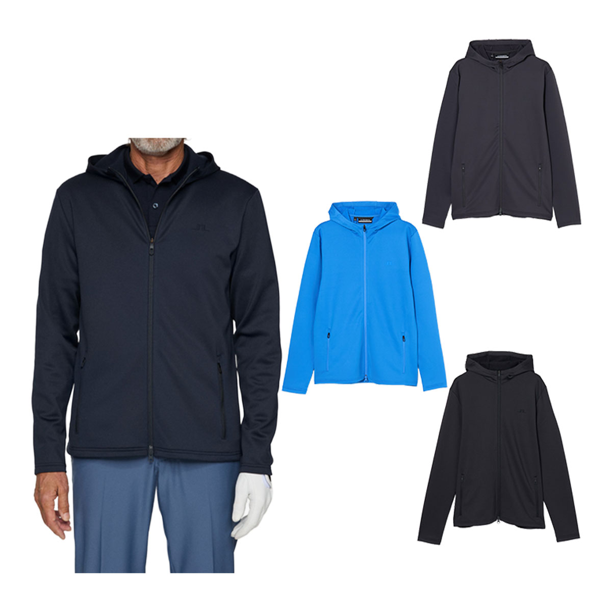 J.リンドバーグ ゴルフ フルジップ パーカー 071-54911 ゴルフウェア トップス 2025年秋冬モデル J.LINDEBERG GOLF