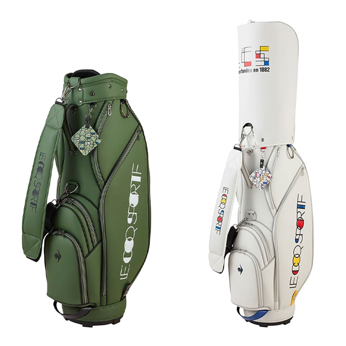 S送料無料/　le coq sportif ゴルフバッグ オリーブグリーン le coq sportif GOLF（ルコックスポルティフ ゴルフ） ルコック