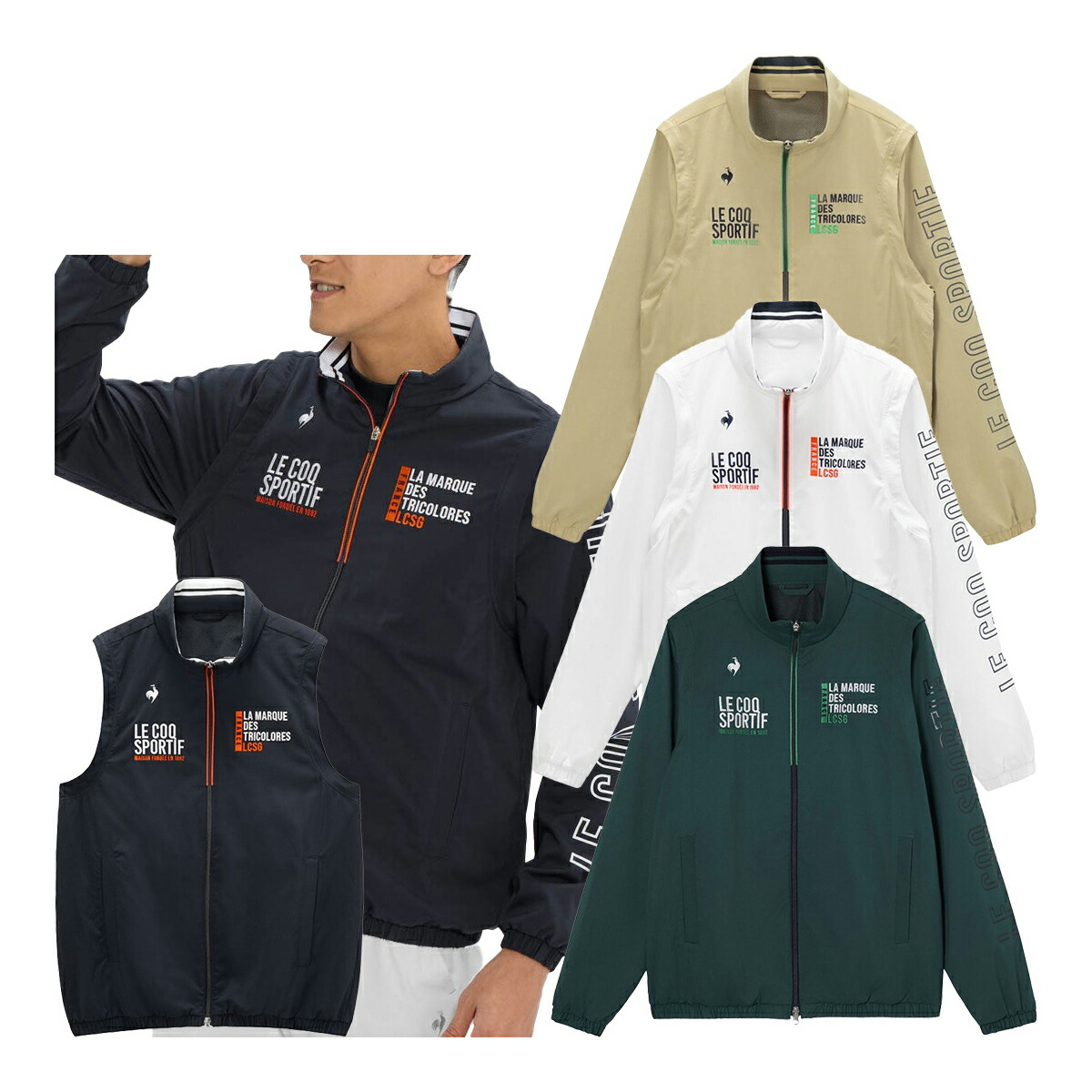 ルコックスポルティフ ゴルフ フルジップ ブルゾン ベンチレーション2WAYブルゾン 長袖ブルゾン ベスト メンズ LG6SWB00M 2026年春夏モデル le coq sportif golf