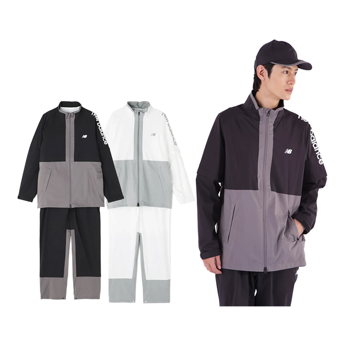 ベル美品ニューバランスゴルフウエアLセット 透湿防水 防風 セットアップ レインウェア (WOMENS) | new