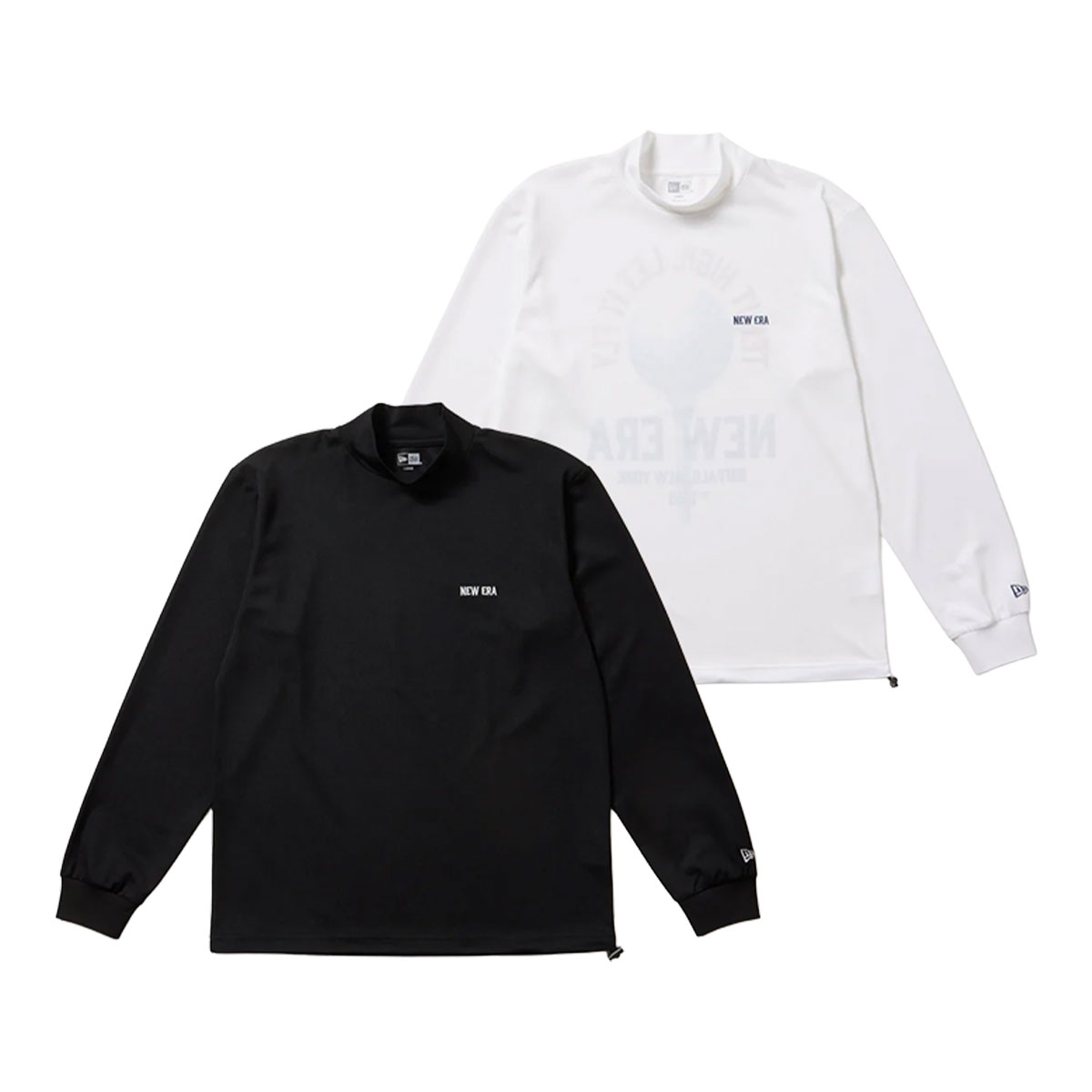 NEW ERA - ニュー内鰓 ゴルフ 長袖 ハイネック 鹿の子 プルオーバー ゴルフどんぶり鉢 14669869／14669870 ゴルフお召しもの トップス 2025年秋冬模範例 NEWERA GOLF シャツ-メンズウエア