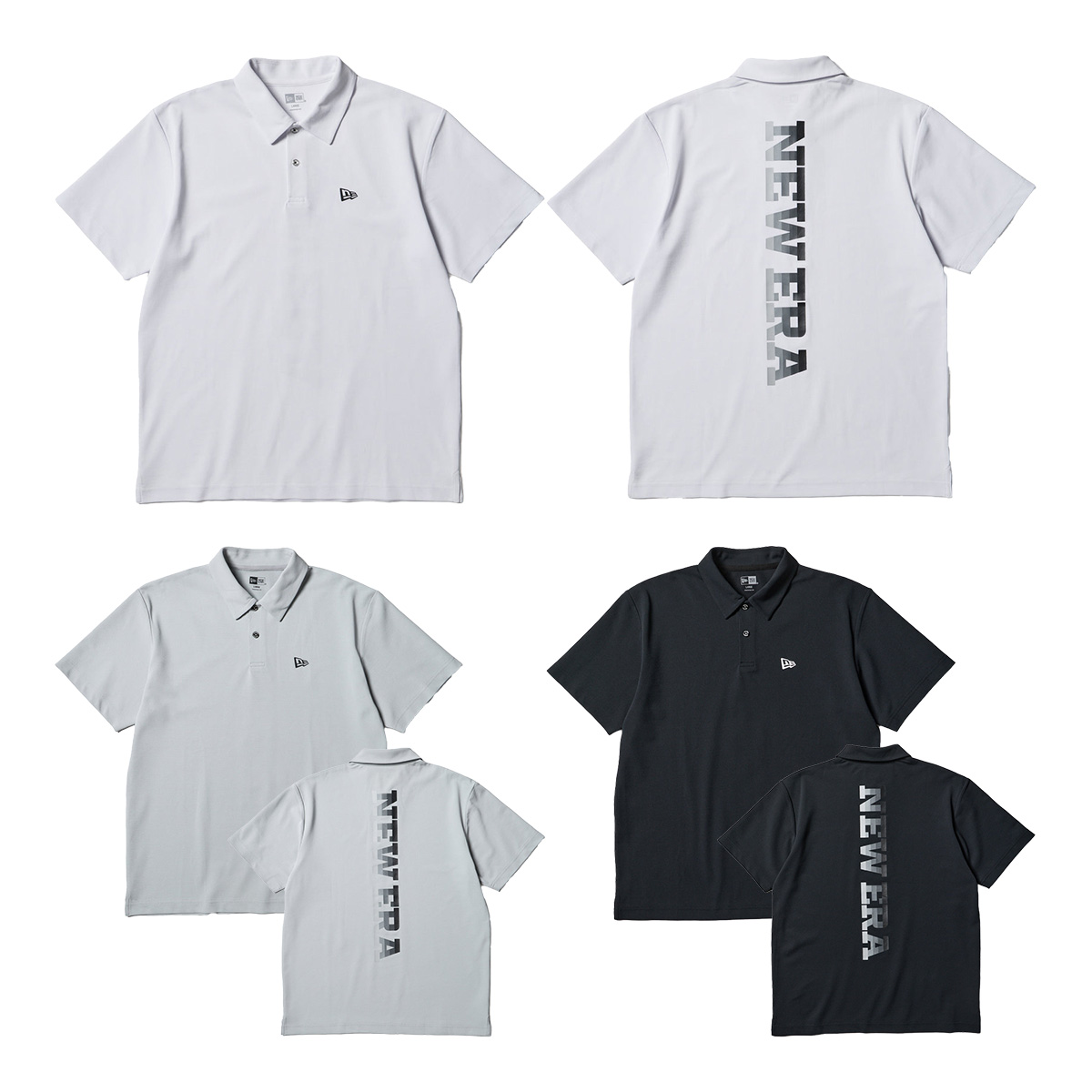 ニューエラ ゴルフウェア 半袖 ポロシャツ 鹿の子 Vertical Logo バーチカルロゴ 14859940／14859941／14859942 2026年春夏モデル NEW ERA NEWERA Golf