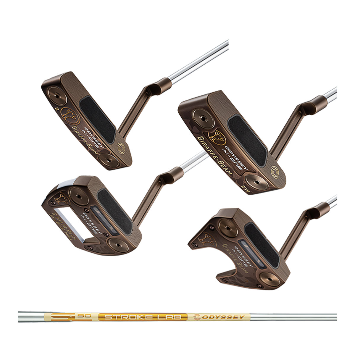 Odyssey Ai-ONE GIRAFFE-BEAM 38インチ Odyssey Ai-ONE GIRAFFE-BEAM JAILBIRD CRUISER Putter 38 in STROKE