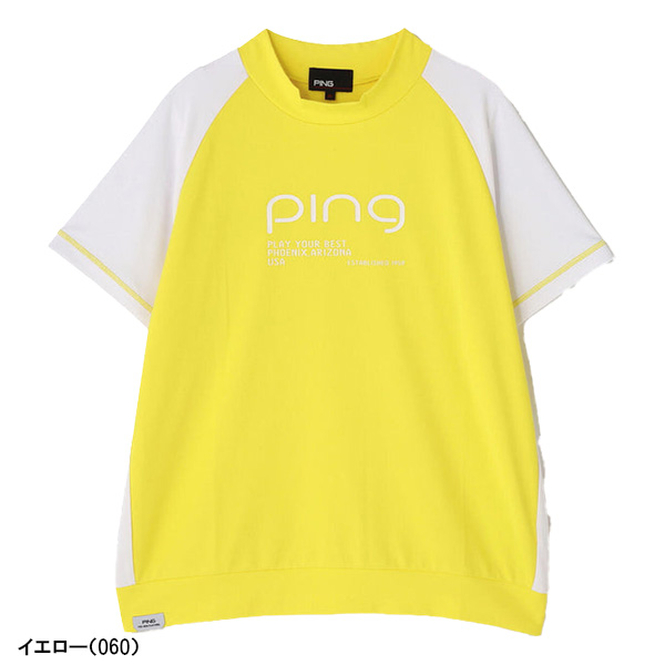PING（ピン） レディース ゴルフ 半袖ハイネックシャツ テラカノコ 622