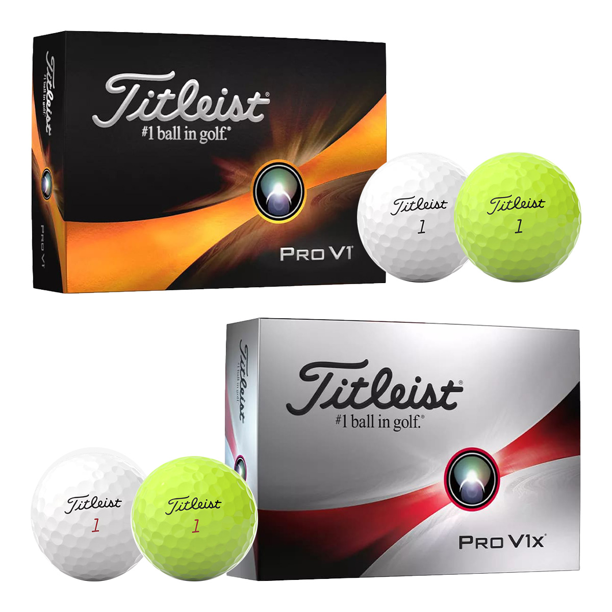 日本正規モデル タイトリスト ゴルフボール NEW PRO V1／PRO V1x ●2023年モデル● 1ダース デイスタンス系 スピン系