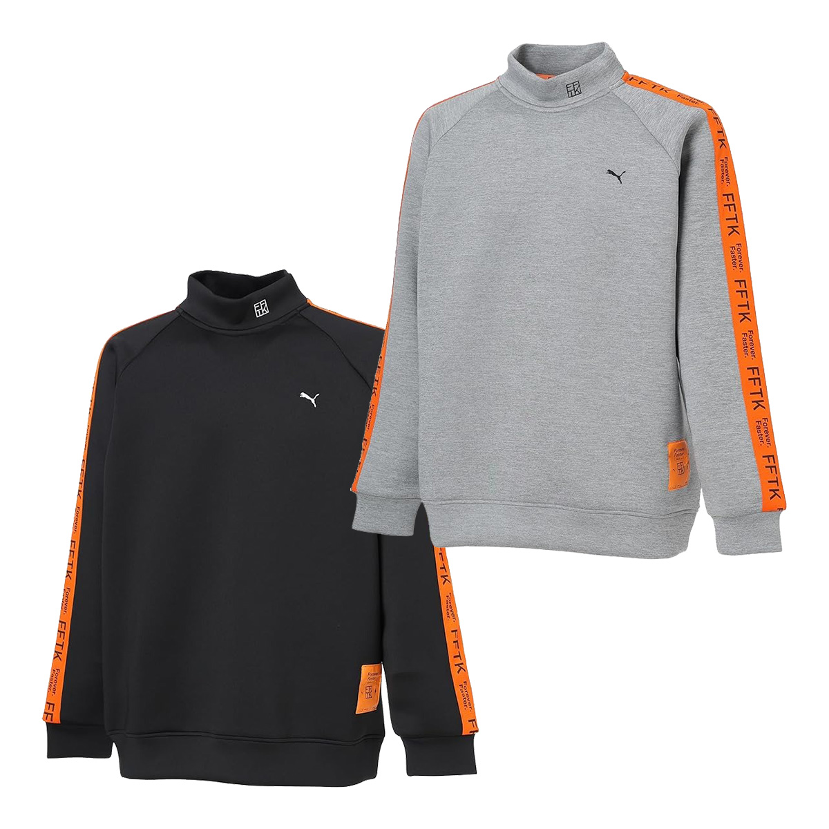 PUMA GOLF【M】セットアップ モックネックシャツ ＆フェイクスカート PUMA（プーマ） ゴルフ PUMA×FFTK ビッグラベル 長袖 モックネック