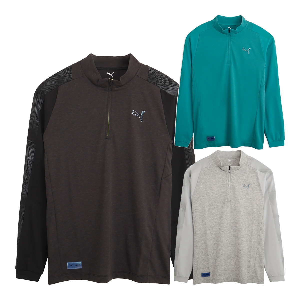 PUMA（プーマ） ゴルフ 長袖 ハーフジップシャツ CG ジク T7 ジップ