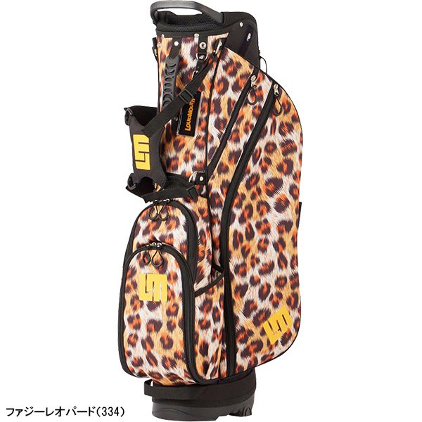 【美品】LOUDMOUTH スタンドキャディバッグ ヘッドカバー付き LOUDMOUTH 在庫処分 ラウドマウス 6.5型 キャディバッグ LM