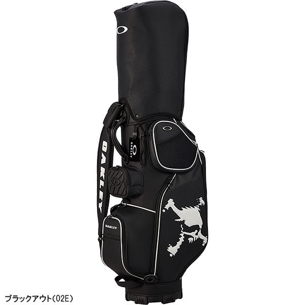 【OAKLEY】オークリースカル柄キャディバック カートタイプ OAKLEY 最大55%☆8/31迄 オークリー キャディバッグ Skull Golf