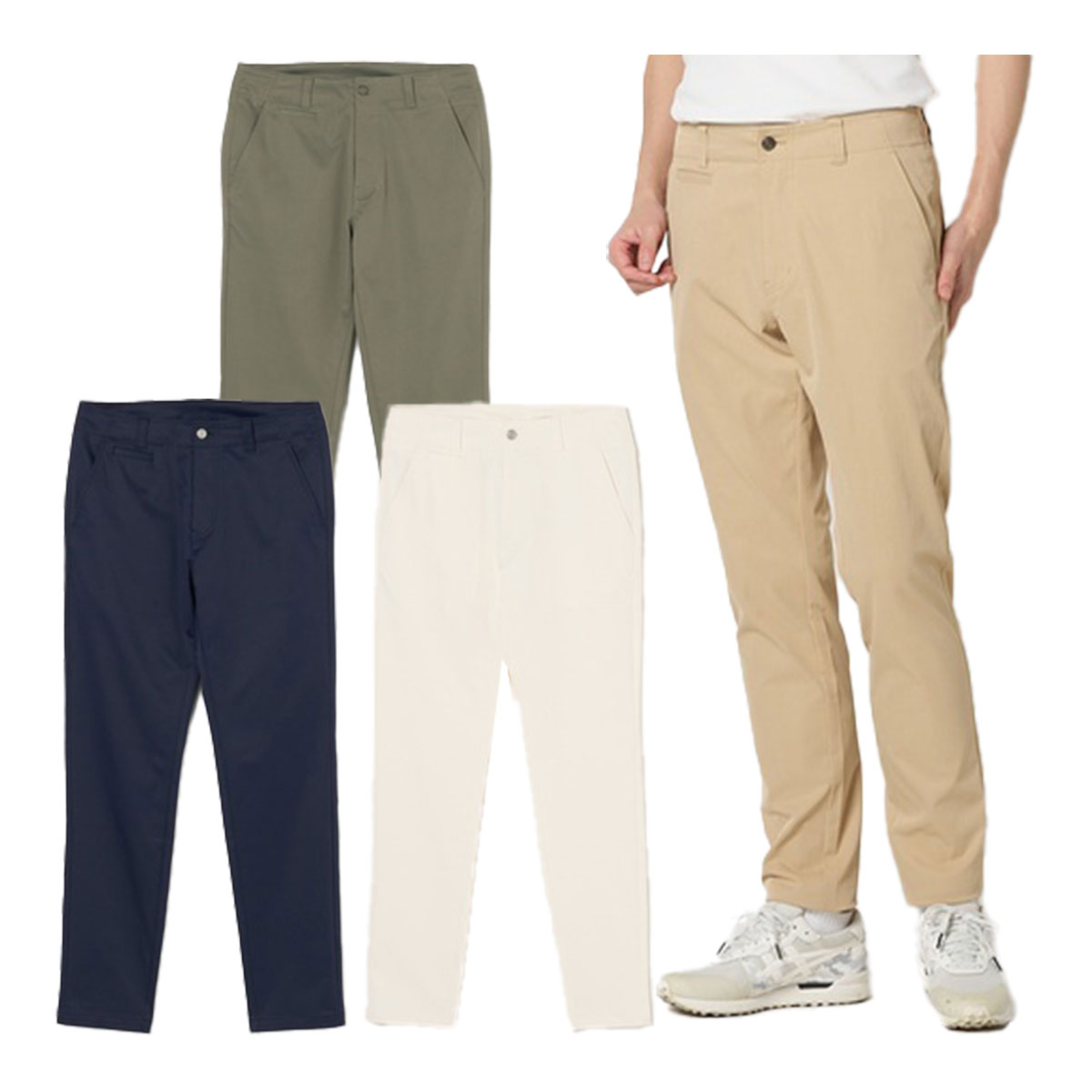 ロサーセン ロングパンツ 定番チノロングパンツ メンズ 044-75311 ボトムス ゴルフウェア 2026年春夏モデル ROSASEN 春夏ウェア