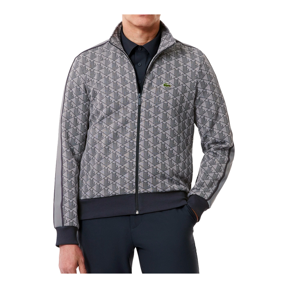 LACOSTE（ラコステ） 長袖 フルジップ ジャケット モノグラムジャ
