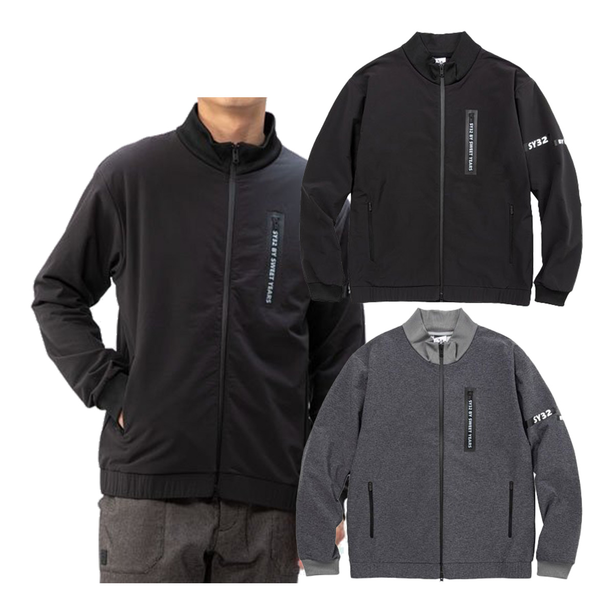 SY32 by SWEET YEARS 長袖 フルジップ ジャケット ストーム フリースジャケット メンズ SYG-22A33 アウター 防寒 ブルゾン STORM FLEECE JK 22AW