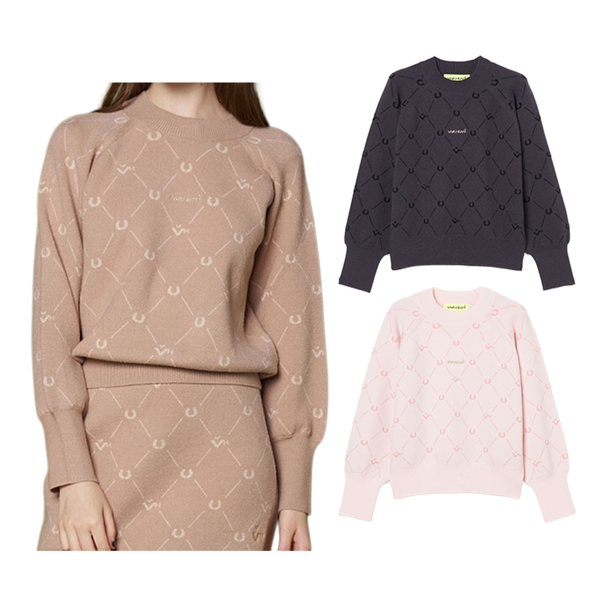 ���f�B�[�X  �r�o�n�[�g �S���t ���V�F���� �W���J�[�h ���b�N�l�b�N 012-14010 �S���t�E�F�A �g�b�v�X 2025�N�H�~���f�� VIVA HEART GOLF