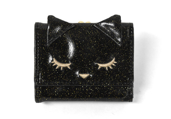 財布 子供 子供用 こども キッズ 女の子 女子 小学生 中学生 高校生 大学生 学生 おしゃれ 猫グッズ 猫 雑貨 グリッター プーちゃん がま口 三つ折り ミニ財布 Fla Wa 59 K Rana ラナ 通販 Yahoo ショッピング