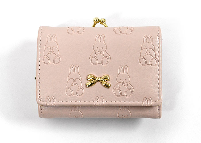 最新のデザイン ピンク 長財布 ウサギ うさぎ 可愛い 大容量 財布 カード入れ