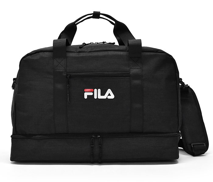 FILA（フィラ） 2層 2way ボストンバッグ 靴 シューズ収納 仕切り 上下