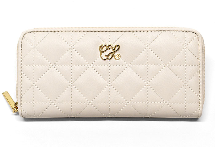 キルティング ラウンドファスナー 長財布 レディース 大容量 ラウンド