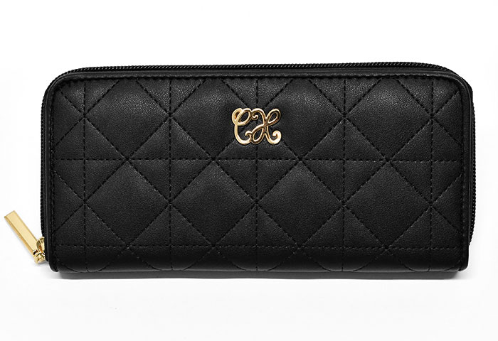 キルティング ラウンドファスナー 長財布 レディース 大容量 ラウンド