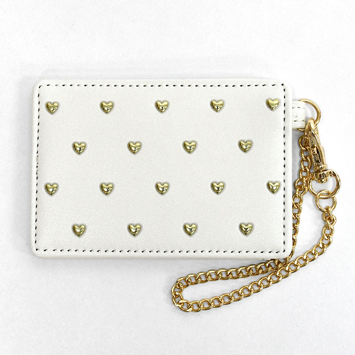 専用ページ ケースなし ハートゴールド ハート ハート形 ハート型 スタッズ パスケース レディース 定期入れ