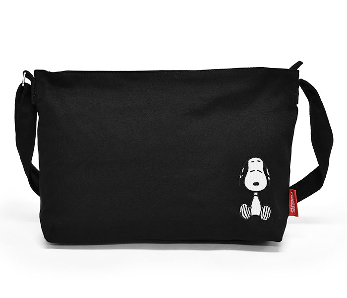 SNOOPY（スヌーピー） キャンバス ショルダーバッグ メンズ 小さめ