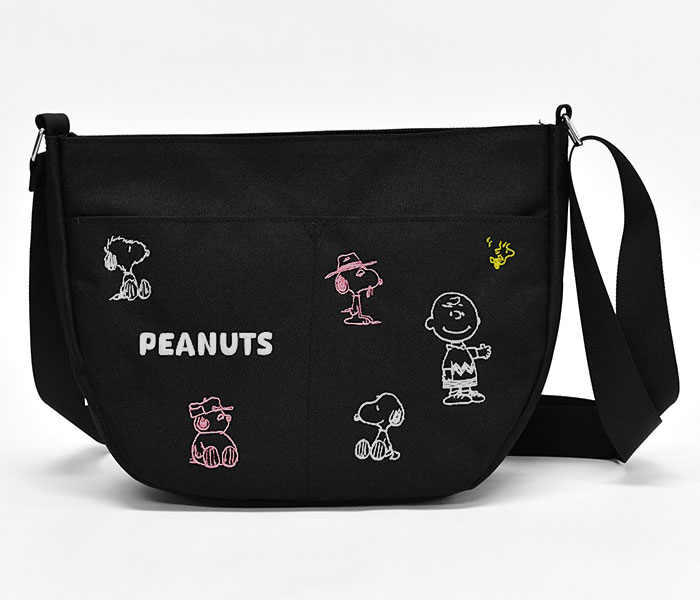 SNOOPY（スヌーピー） 刺繍 ショルダーバッグ メンズ ミニショルダー