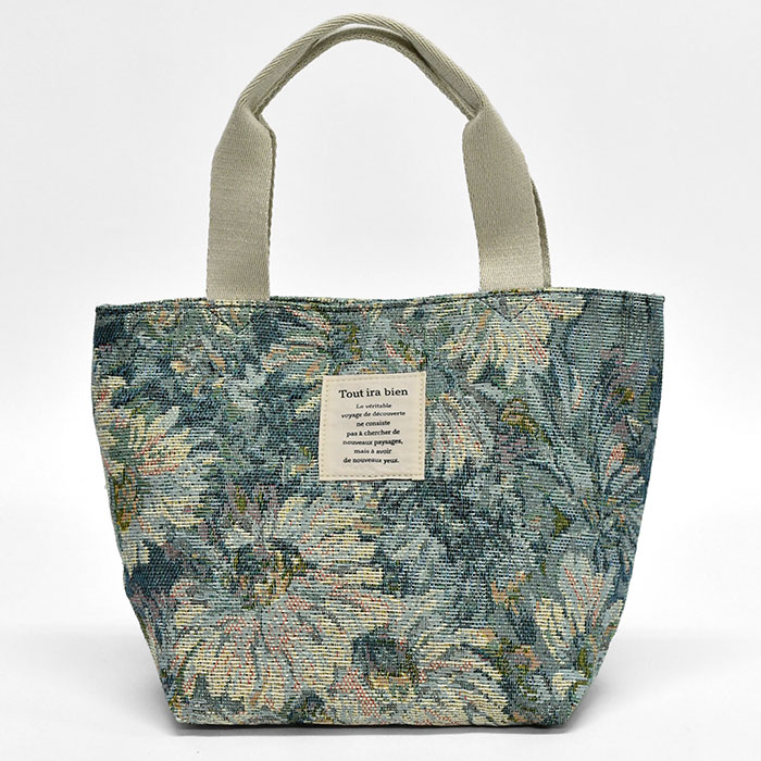 彩り美ジャガード ミニトートバッグ レディース 小さめ トートバッグ