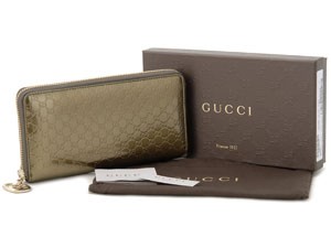 グッチシマ グッチ GUCCI 長財布 308005AZA3G2402 メタリックオリーブ