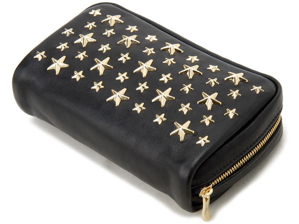JIMMY CHOO ジミーチュウ ポーチ NAYA CST 728 レザー スター