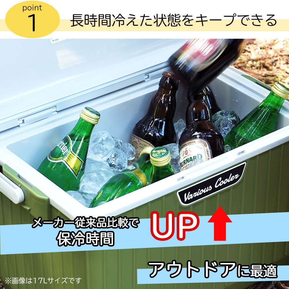 クーラーボックス 小型 9L ベリアスクーラー 日本製 サンカ アウトドア 保冷 ボックス 保冷ボックス｜s-zakka-show｜02