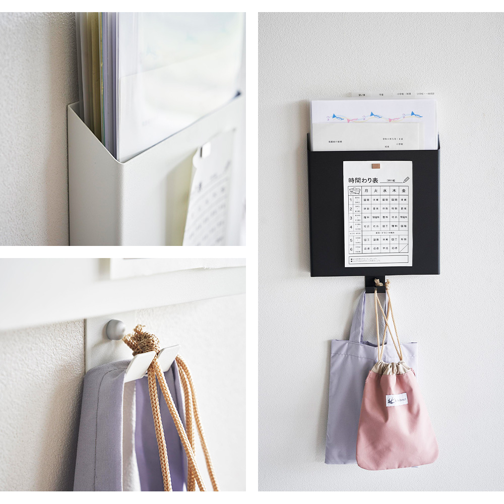 tower 山崎実業 石こうボード壁対応プリント収納ホルダー タワー