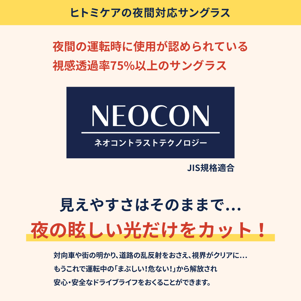 クリップオン ネオコントラスト テクノロジー HCLIPON-1-CLEAR-M 跳ね上げ式レンズ サングラス UVカット 夜間 運転 メガネの上から オーバーグラス 関連画像5