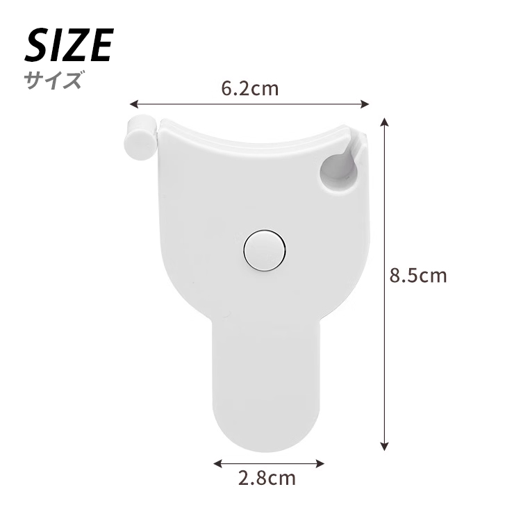 メジャー 巻尺 ウエスト ヒップ 腕 メジャー 小型 軽量 おしゃれ コンパクト スケール 測定器 10cm 50cm 100cm 150cm 直線 曲線｜sabb｜10