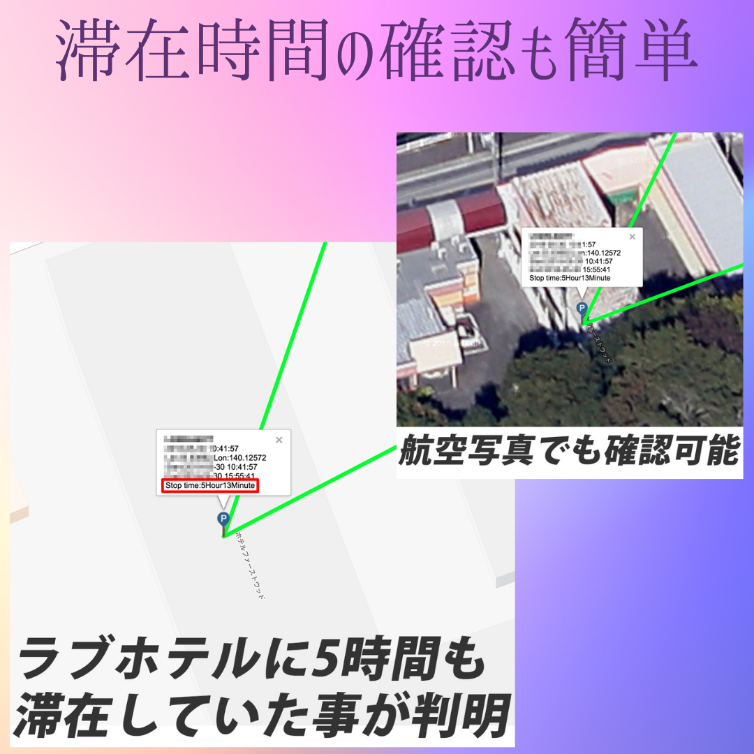 GPS ロガー 浮気 リアルタイム