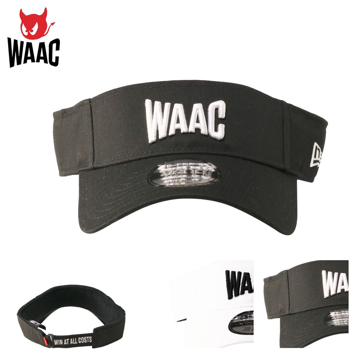WAAC ワック ゴルフ サンバイザー ニューエラコラボ メンズ