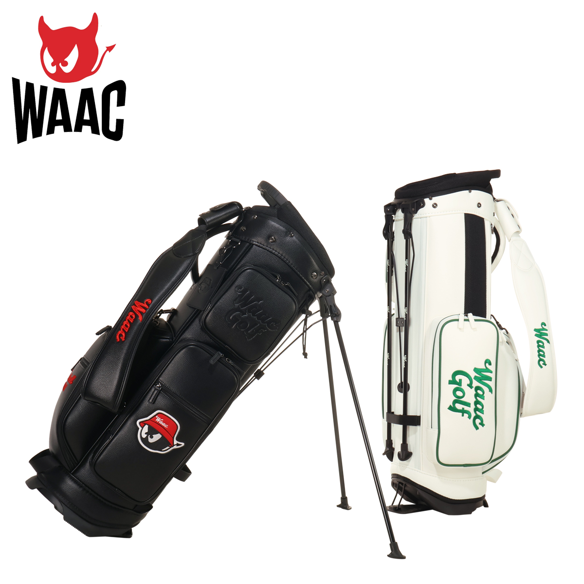 【希少】 ワックキャディバッグ WAAC ワック ゴルフ キャディバッグ スタンド型 5分割 9型 46