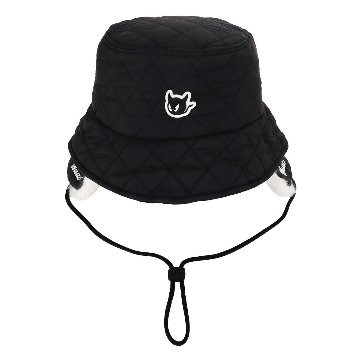 WAAC UNISEX ツバ広ハット　ゴルフ　ブラック WAAC ワック バケットハット メンズ レディース 072254833 WAAC 2WAY