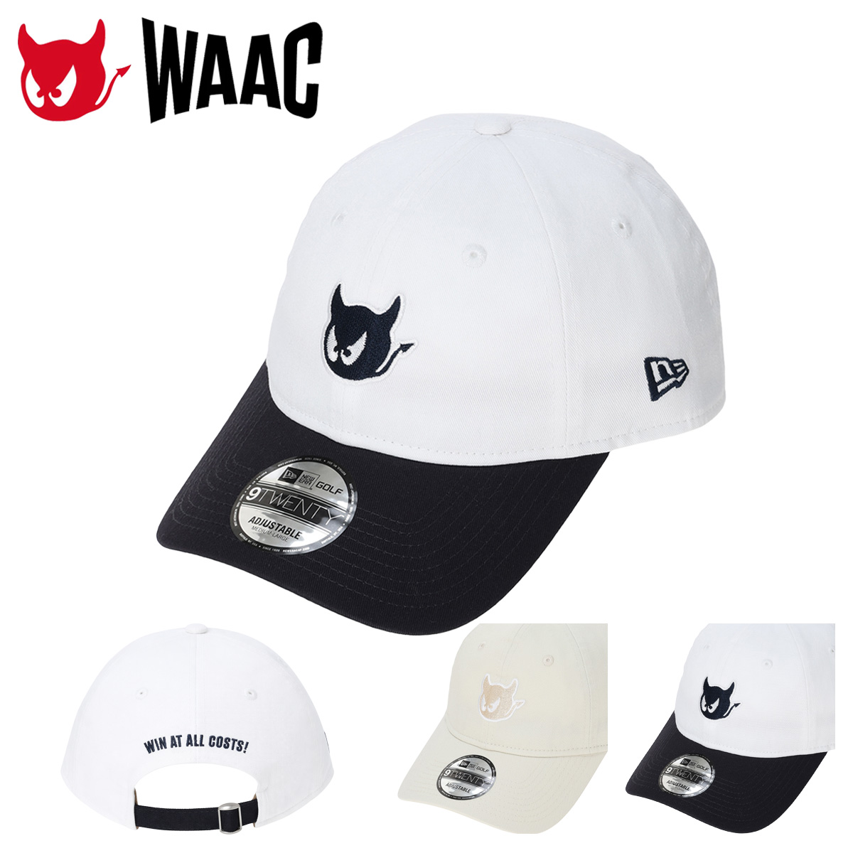 NEWERA X WAACコラボレーションキャップ WAAC ワック ゴルフ キャップ レディース UNISEX NEW ERA×WAAC 9TWENTY