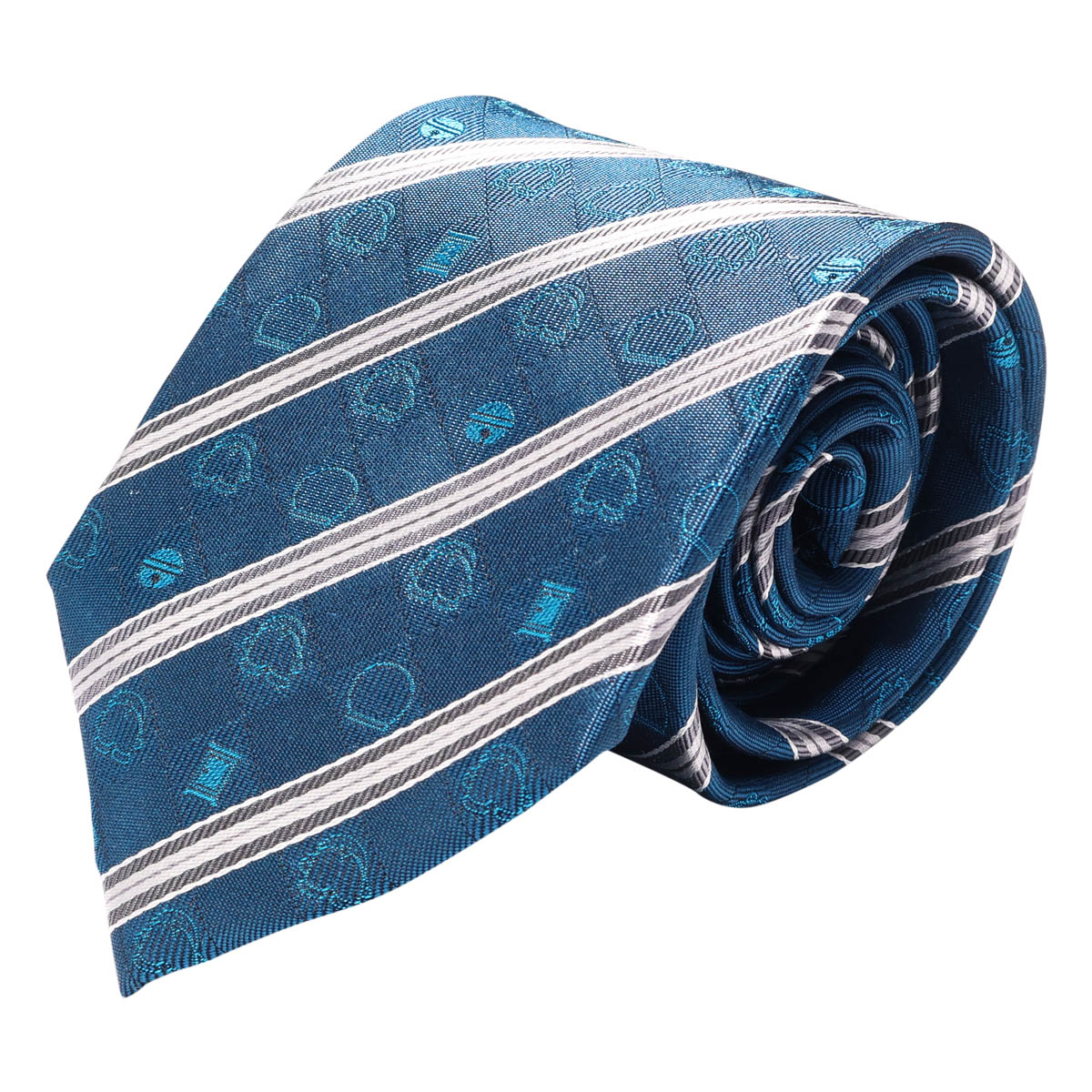 ドラえもん ネクタイ 112015108 アイコンストライプ 日本製 メンズ